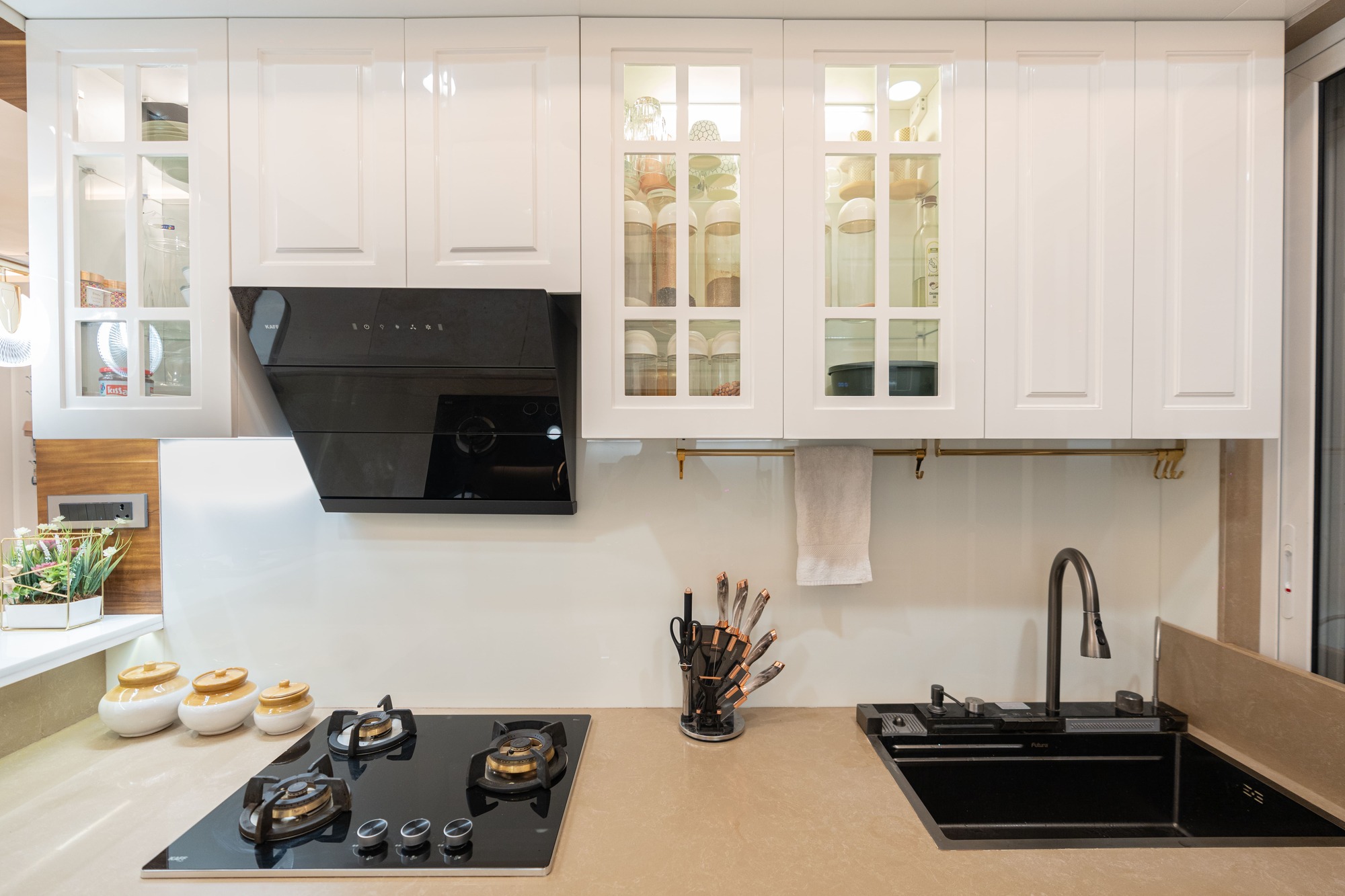 Contemporary modular kitchen interior design by Indus Studio