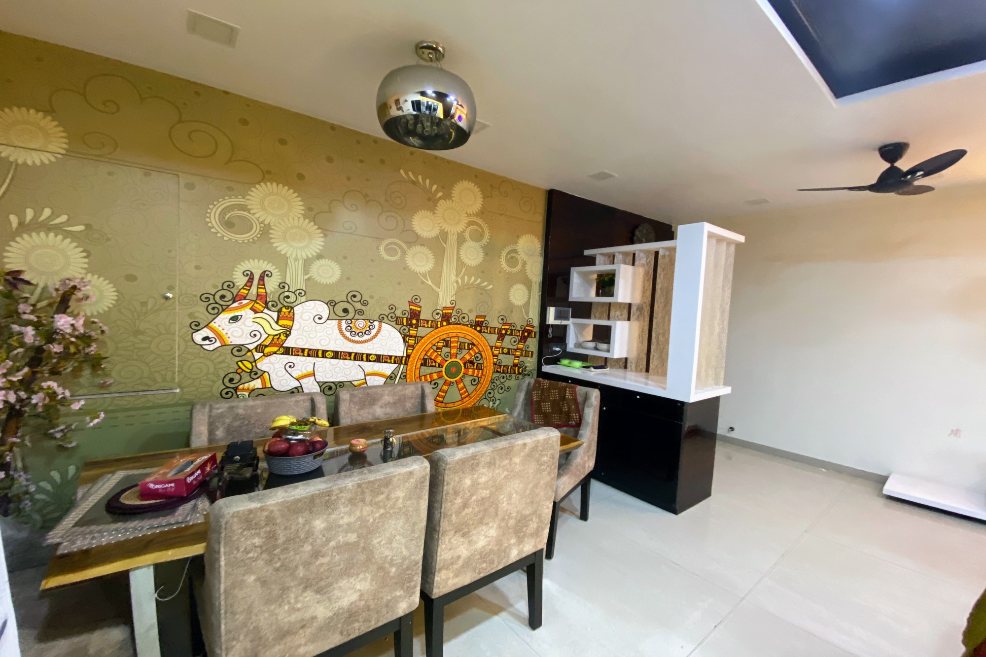 Modern living room interior design project by Indus Studio